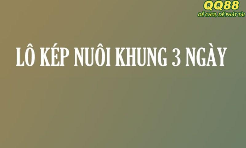 Phương pháo nuôi lô kép khung 3 ngày là gì?